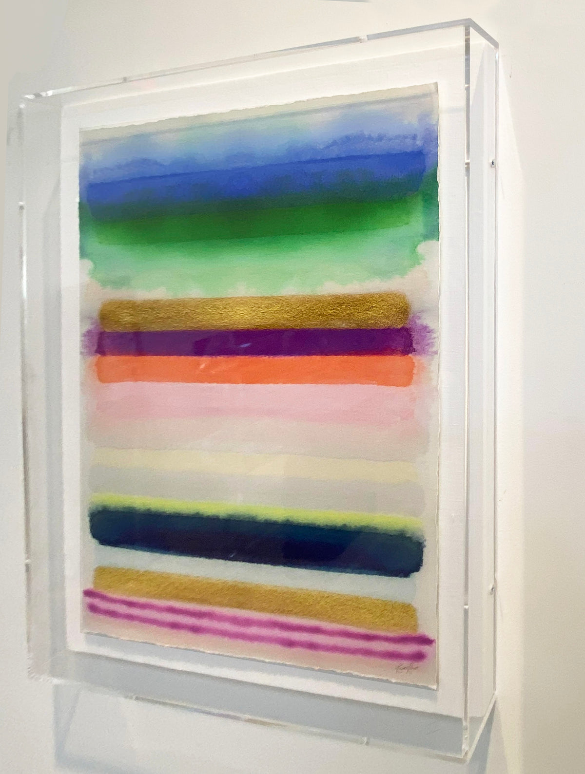 Framed in museum-quality lucite