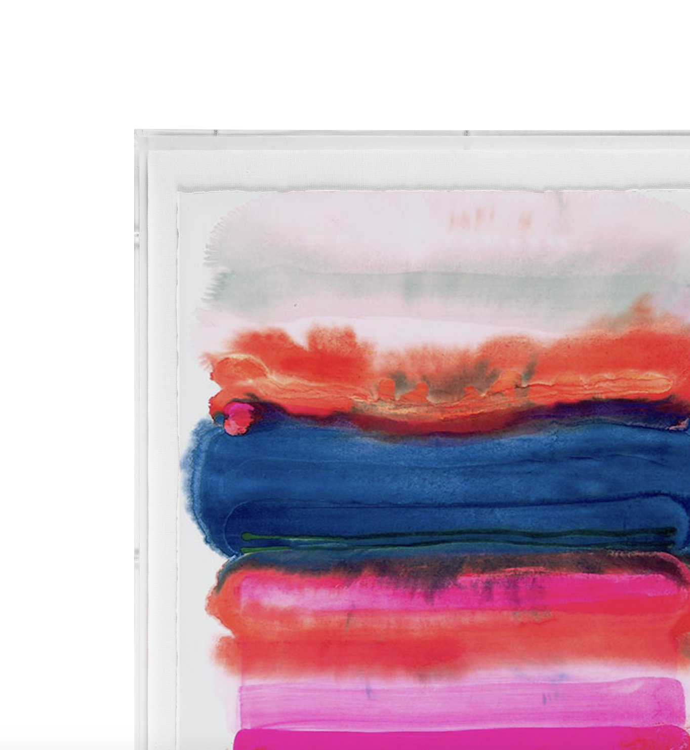 Framed in museum-quality lucite