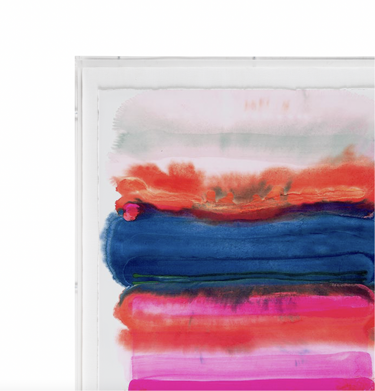 Framed in museum-quality lucite