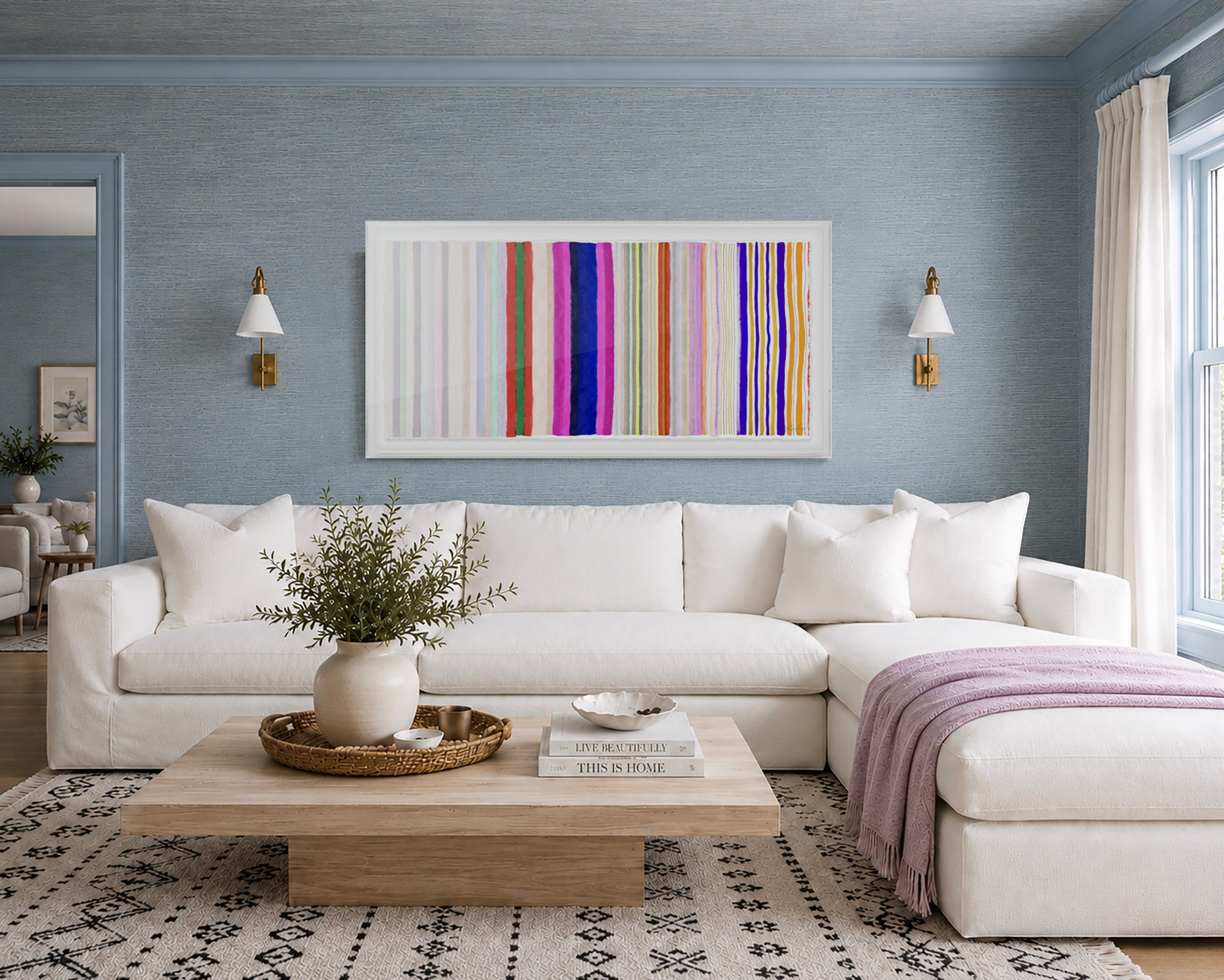 Rainbow Bliss Embellished Print