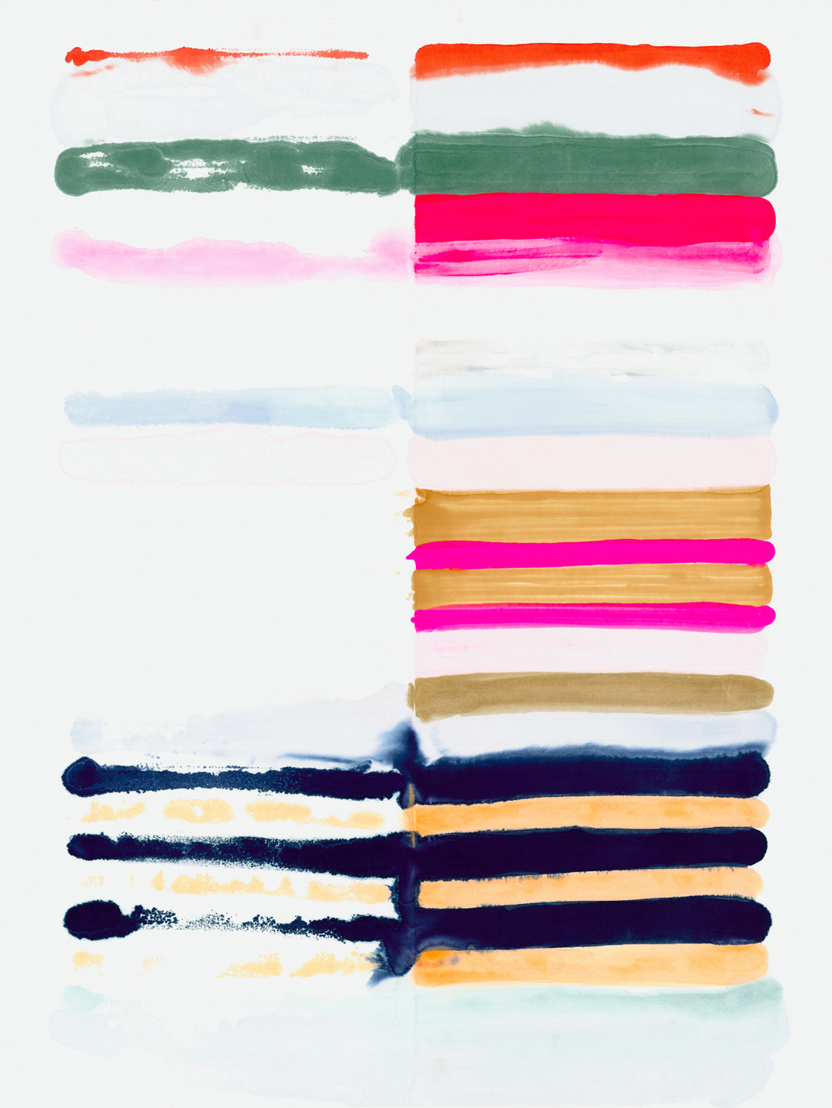 Hot Stripes Framed Fine Art Print