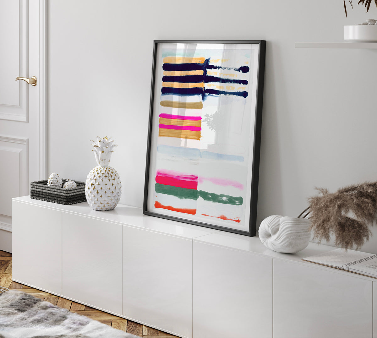 Hot Stripes Framed Art Print