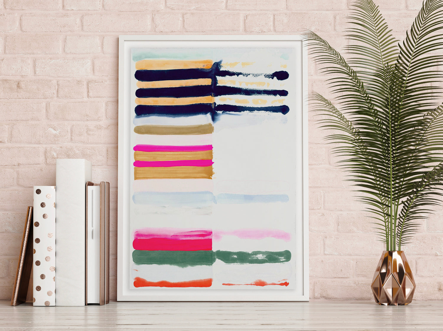 Hot Stripes Framed Art Print