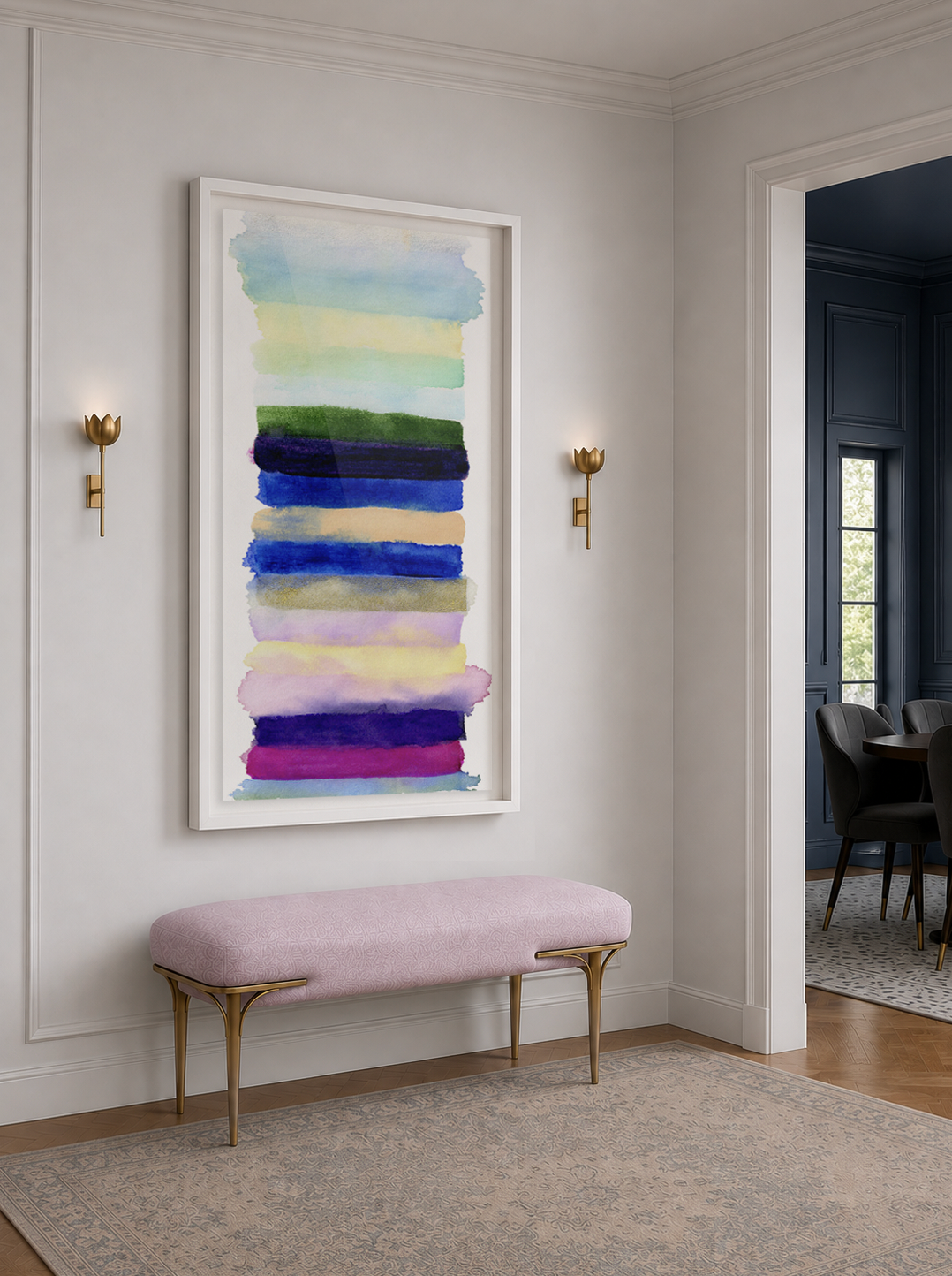 Radiant Stripe #2 Framed Art Print