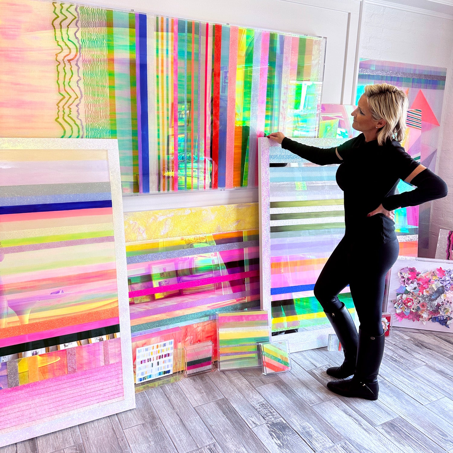 Chromatic Stripe #45 - Original Artwork | Original Art by artist Kristi Kohut