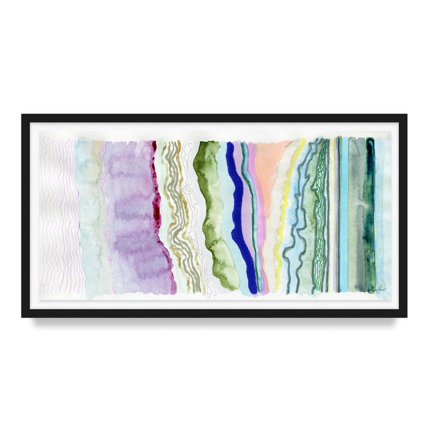 With The Flow Framed Fine Art Print