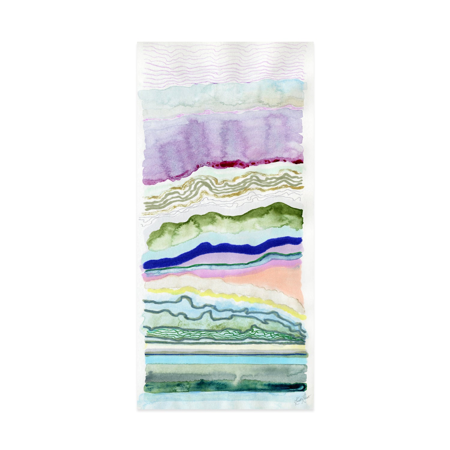 With The Flow Framed Fine Art Print