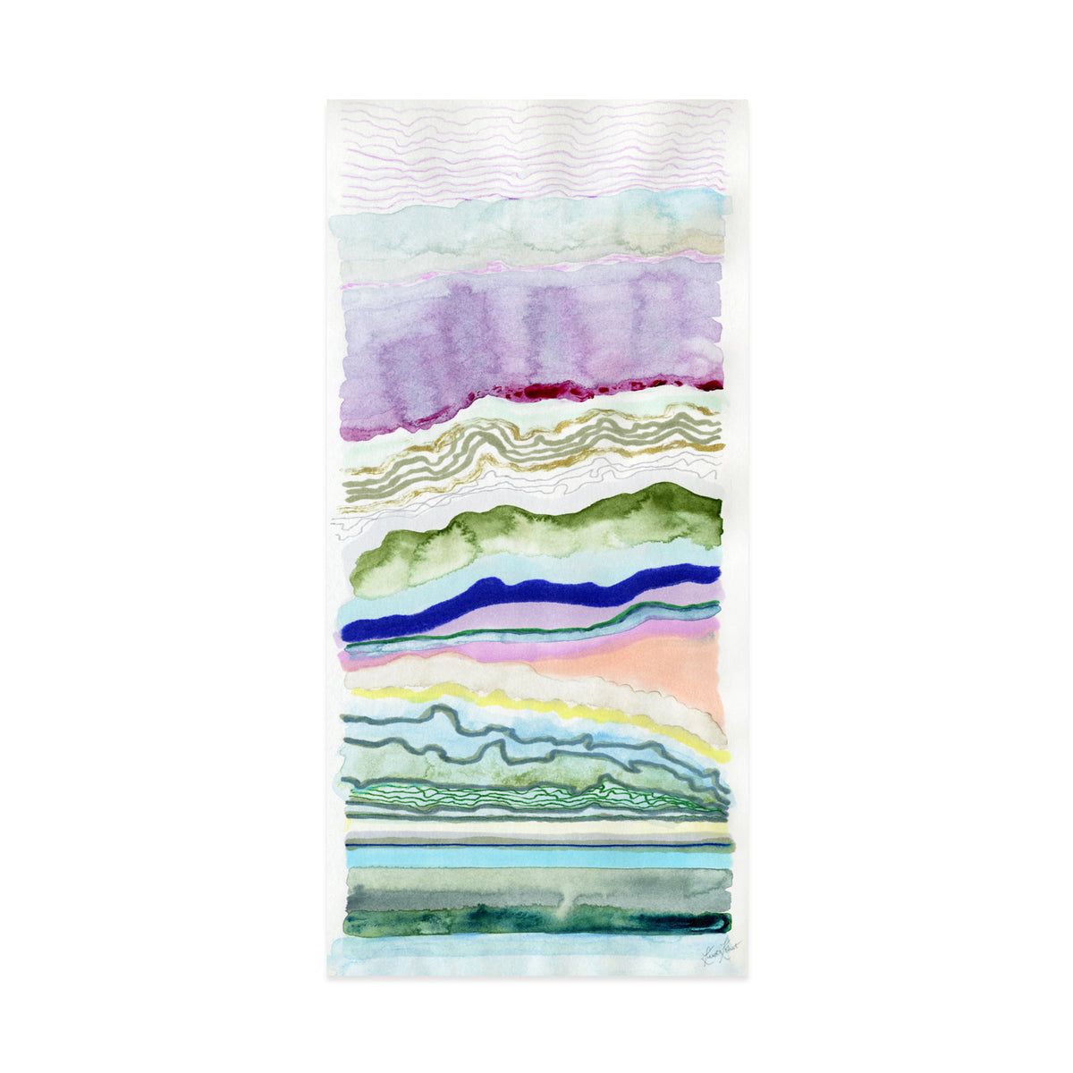 With The Flow Framed Fine Art Print