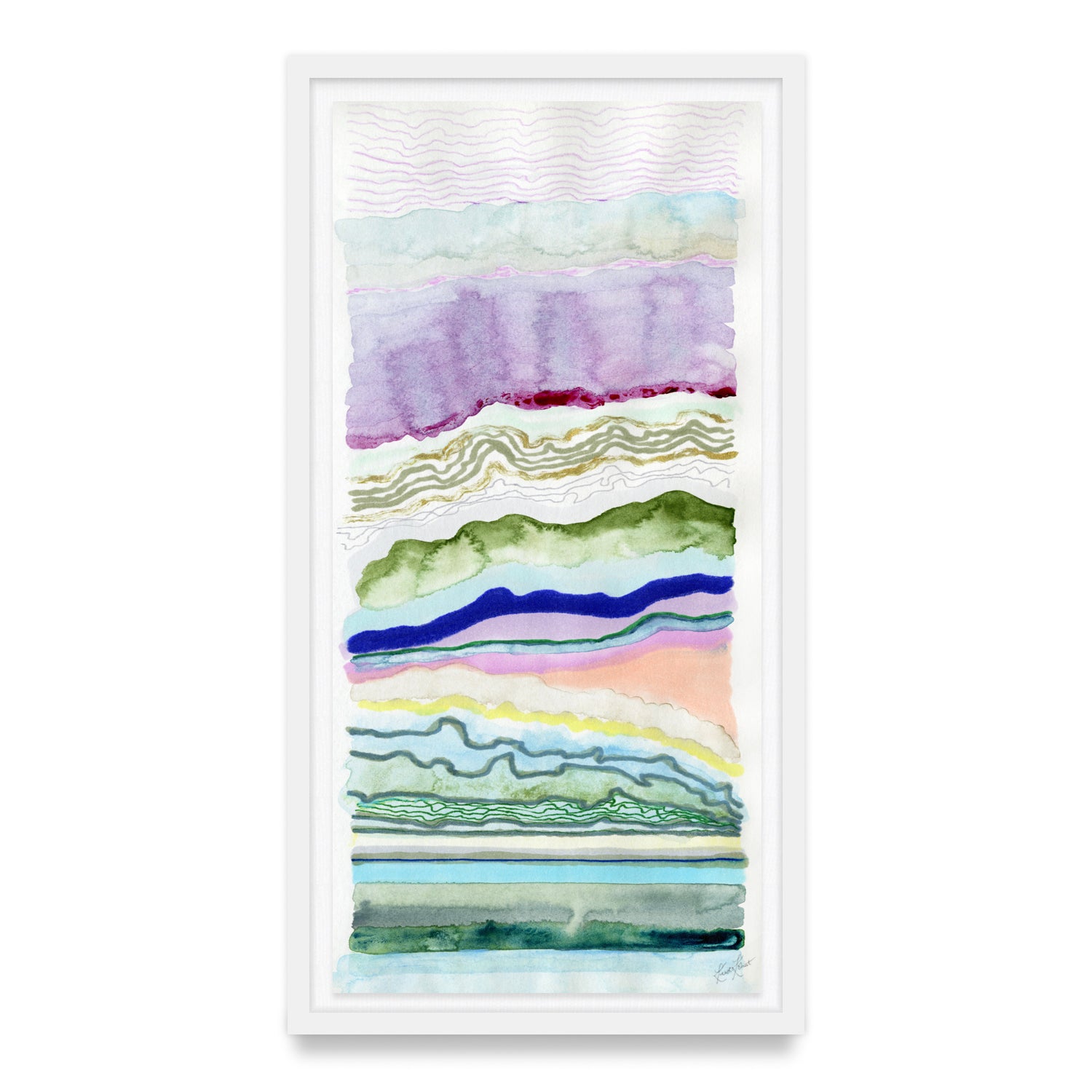 With The Flow Framed Fine Art Print