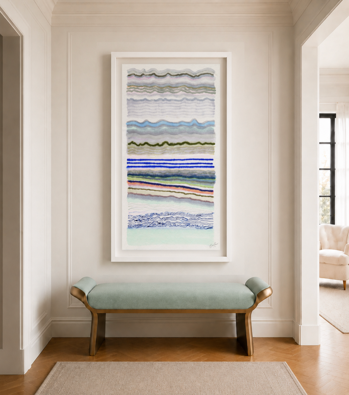 In The Flow Framed Fine Art Print