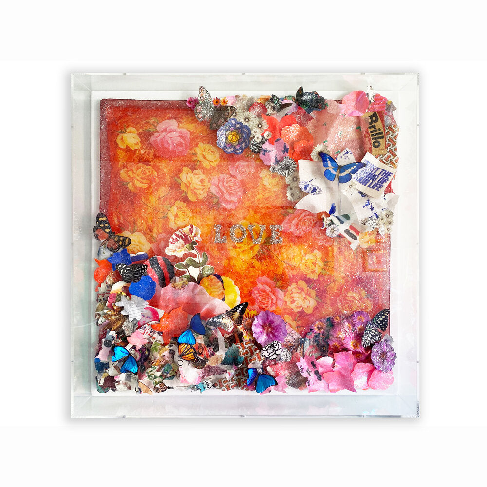 Love Is All There Is - Embellished Artwork | Original Art by artist Kristi Kohut