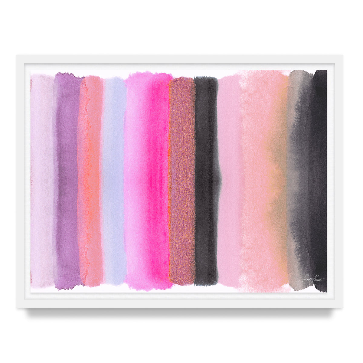 Be the Joy - Silver Pink Framed Art Print