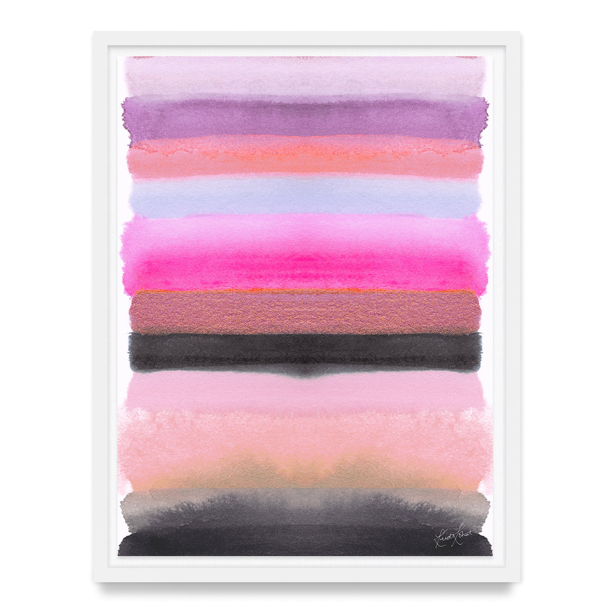 Be the Joy - Silver Pink Framed Art Print