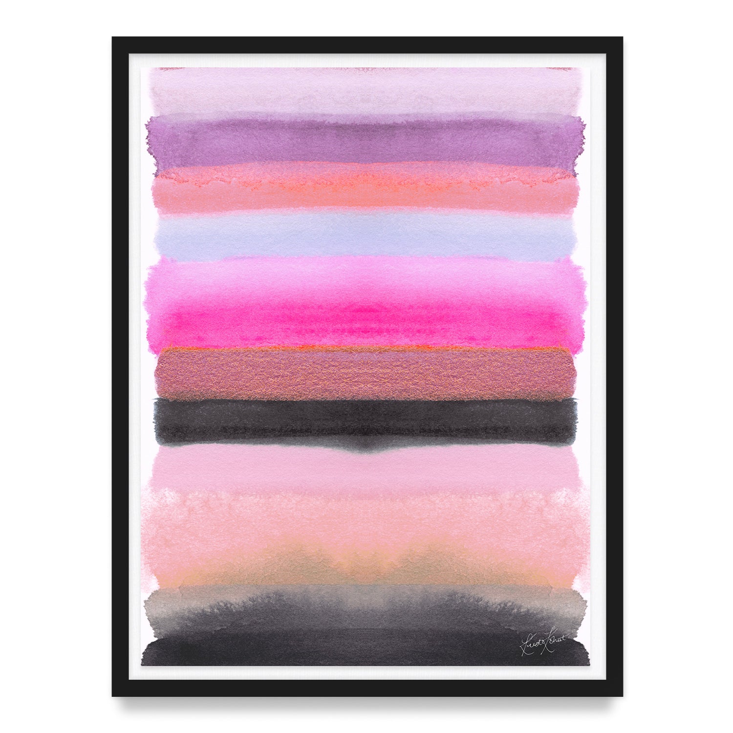 Be the Joy - Silver Pink Framed Art Print