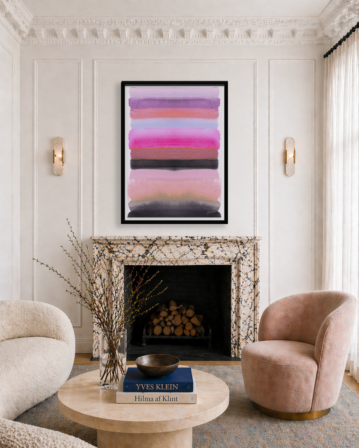 Be the Joy - Silver Pink Framed Art Print
