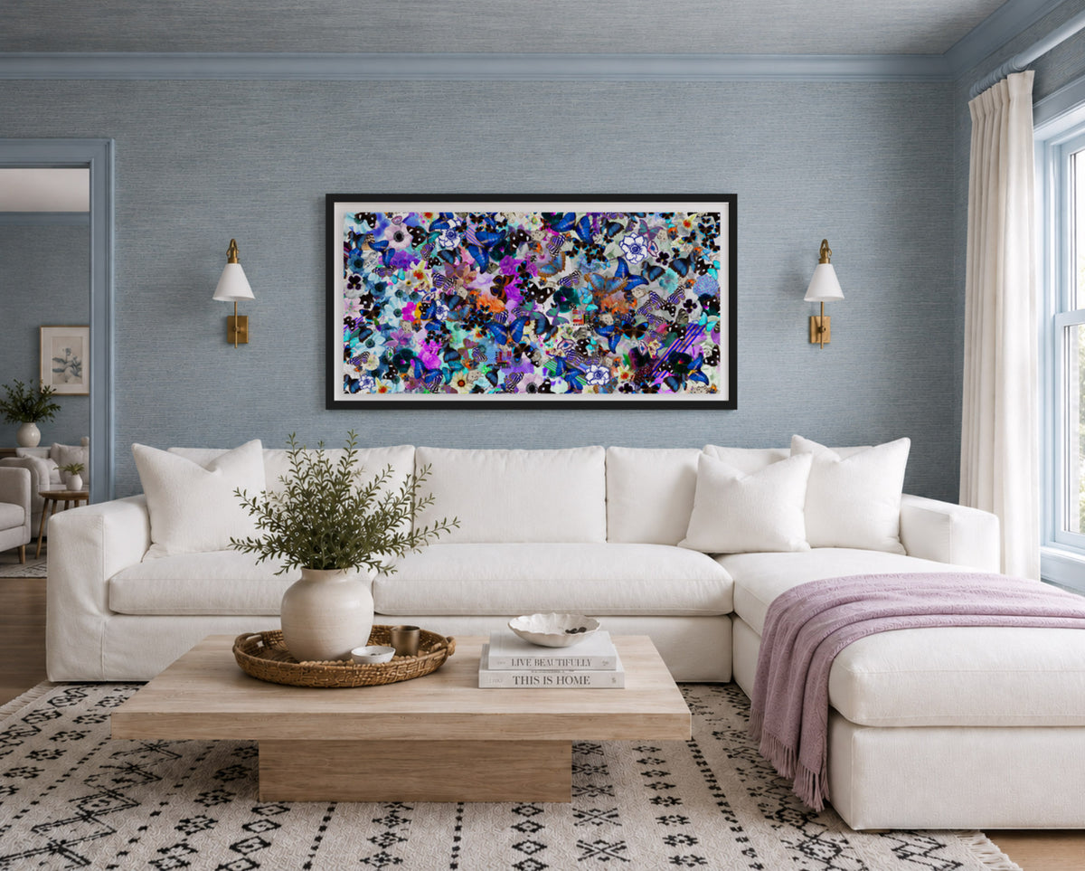 Butterfly Collage Framed Art Print