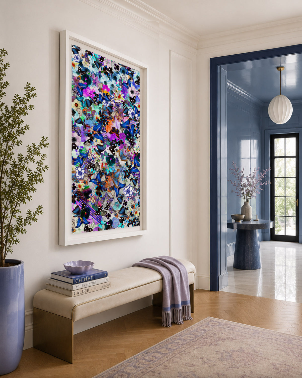 Butterfly Collage Framed Art Print