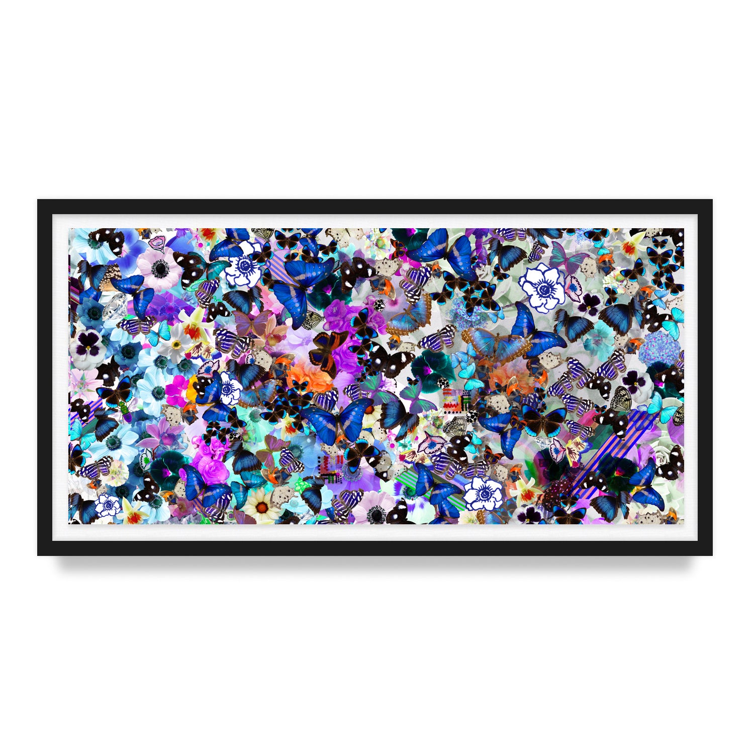 Butterfly Collage Framed Art Print