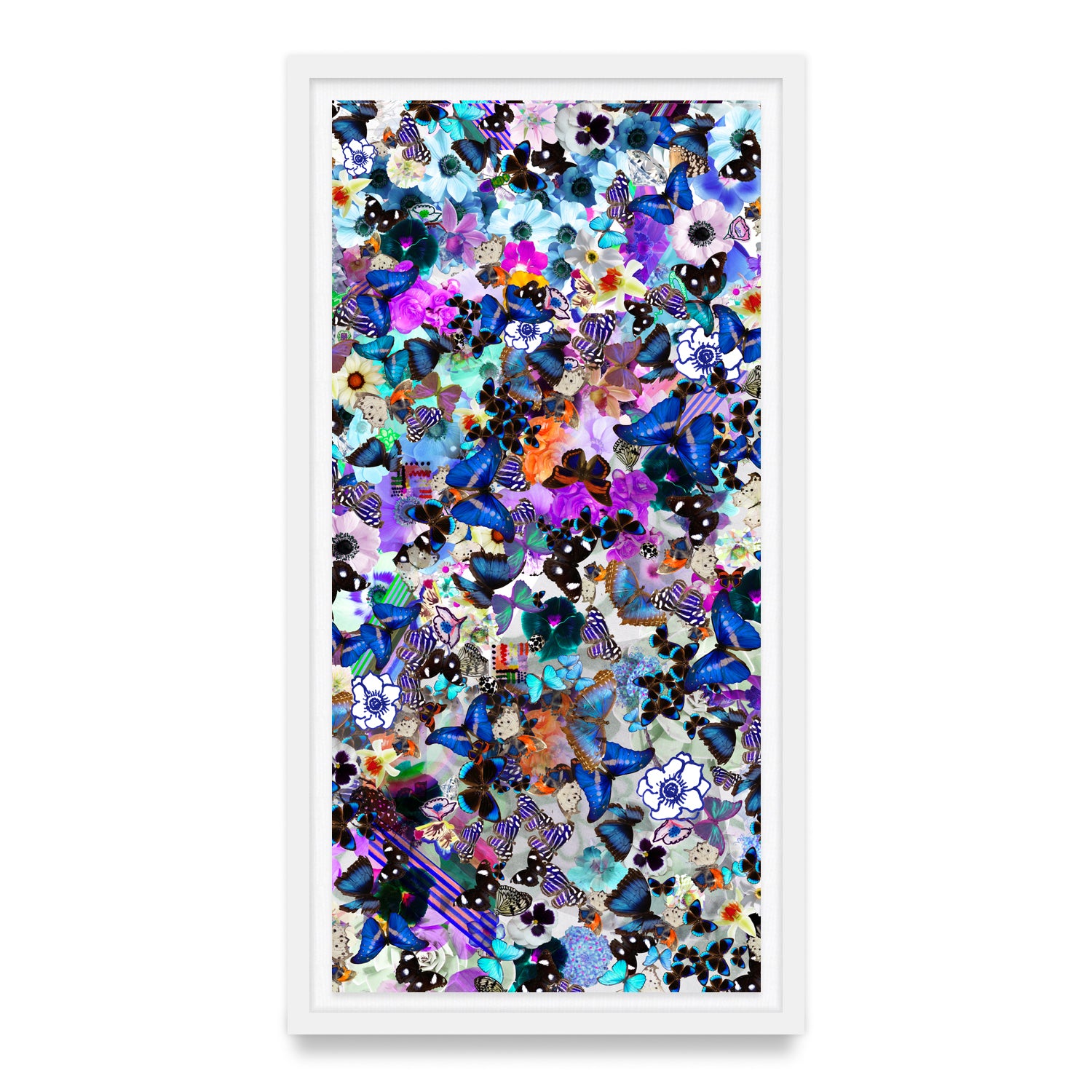Butterfly Collage Framed Art Print
