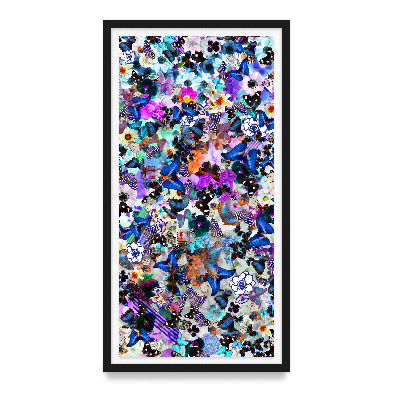 Butterfly Collage Framed Art Print