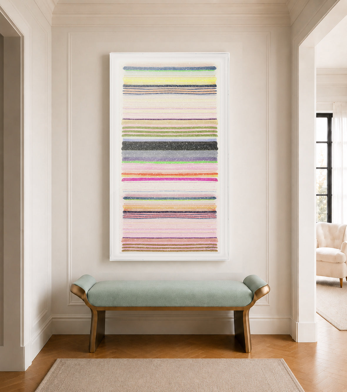 Chromatic Symphony #7 Embellished Print