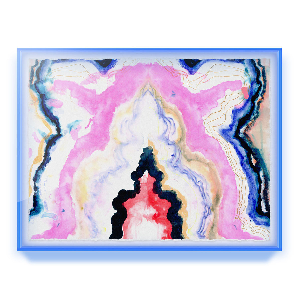Hard Rock Agate Framed Art Print