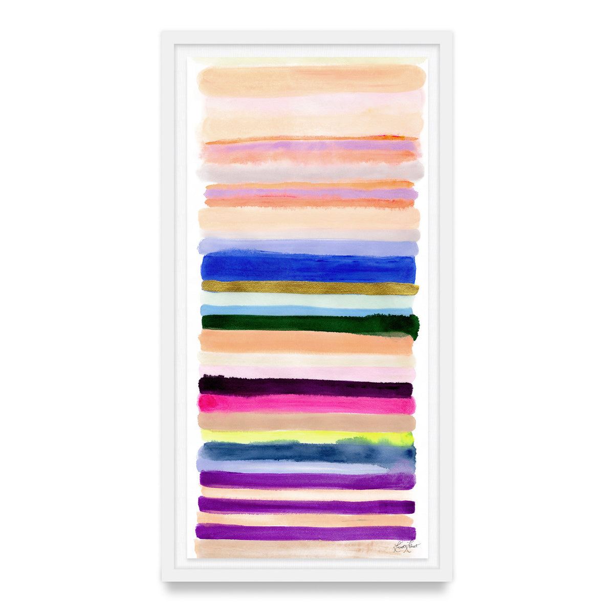 Live Vibrantly Framed Art Print