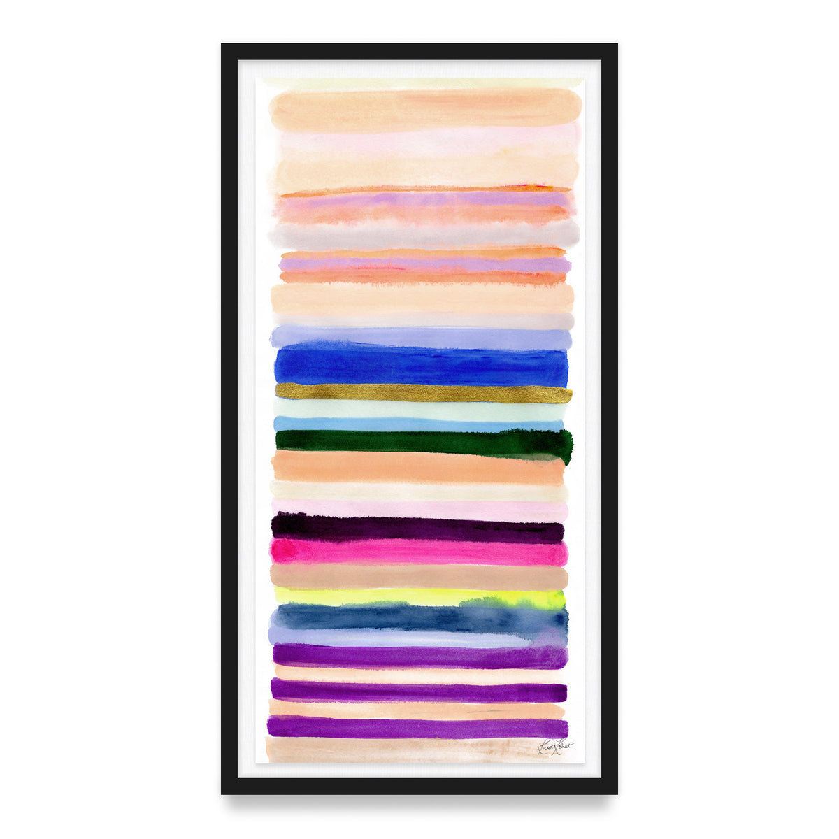 Live Vibrantly Framed Art Print