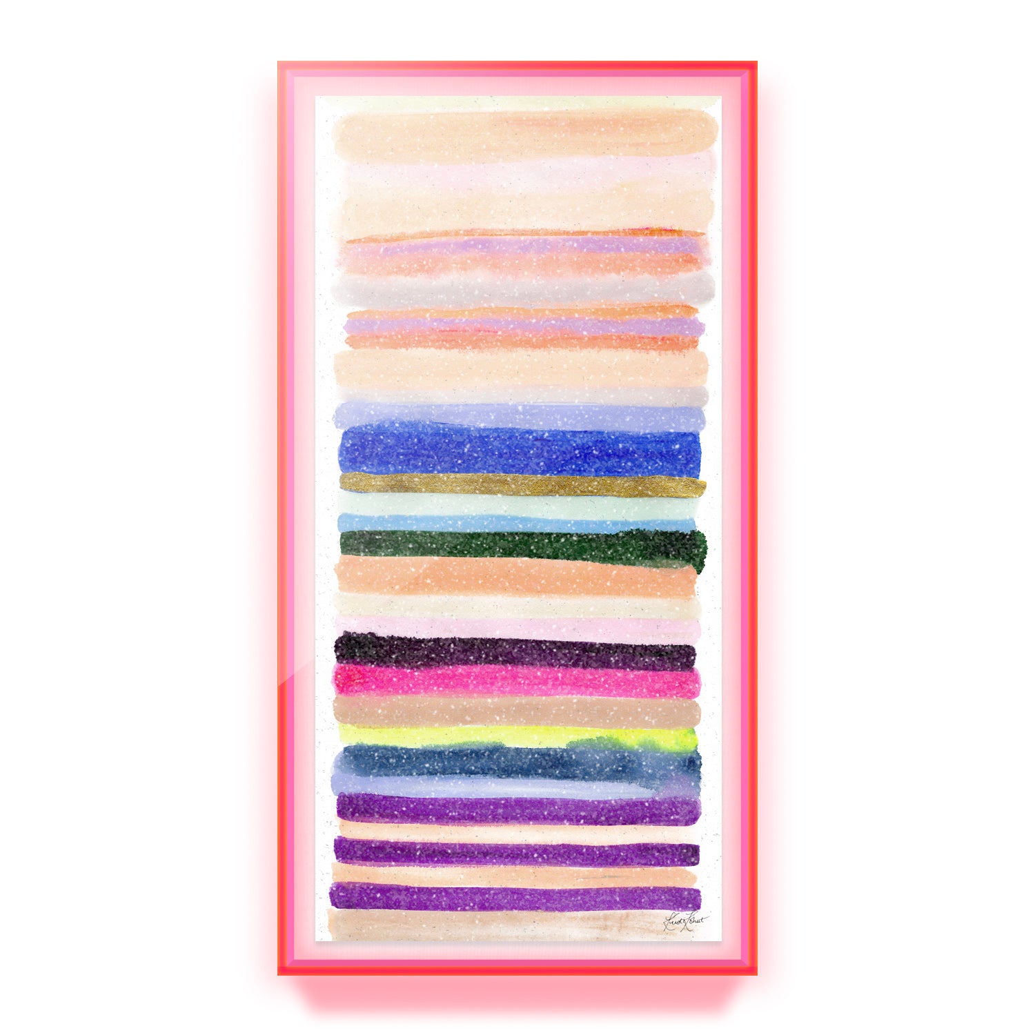 Live Vibrantly Embellished Print