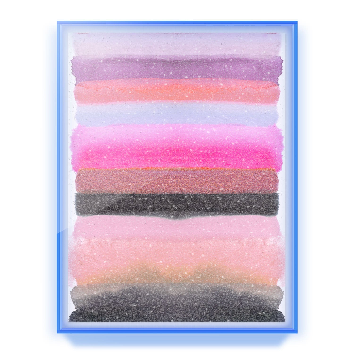 Be the Joy - Silver Pink Embellished Print