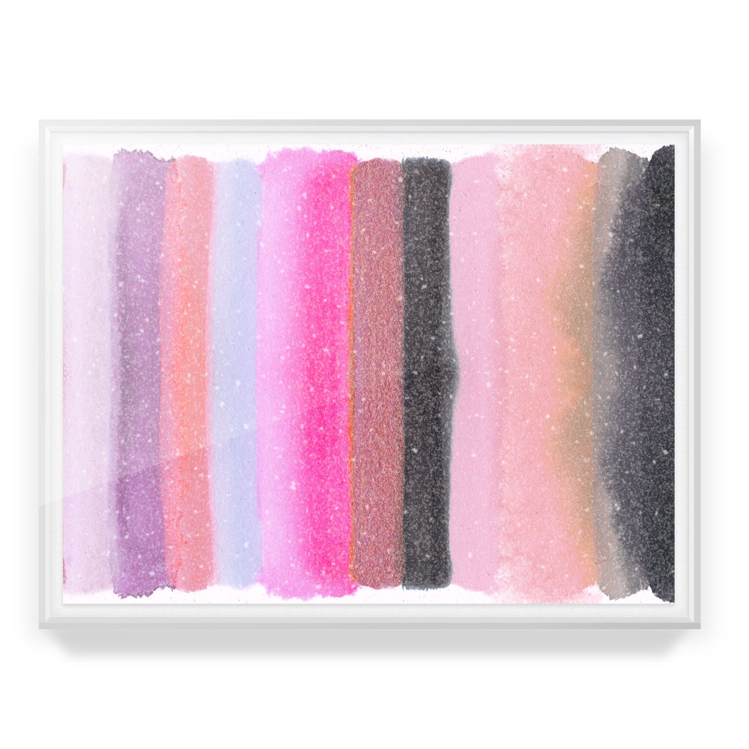 Be the Joy - Silver Pink Embellished Print