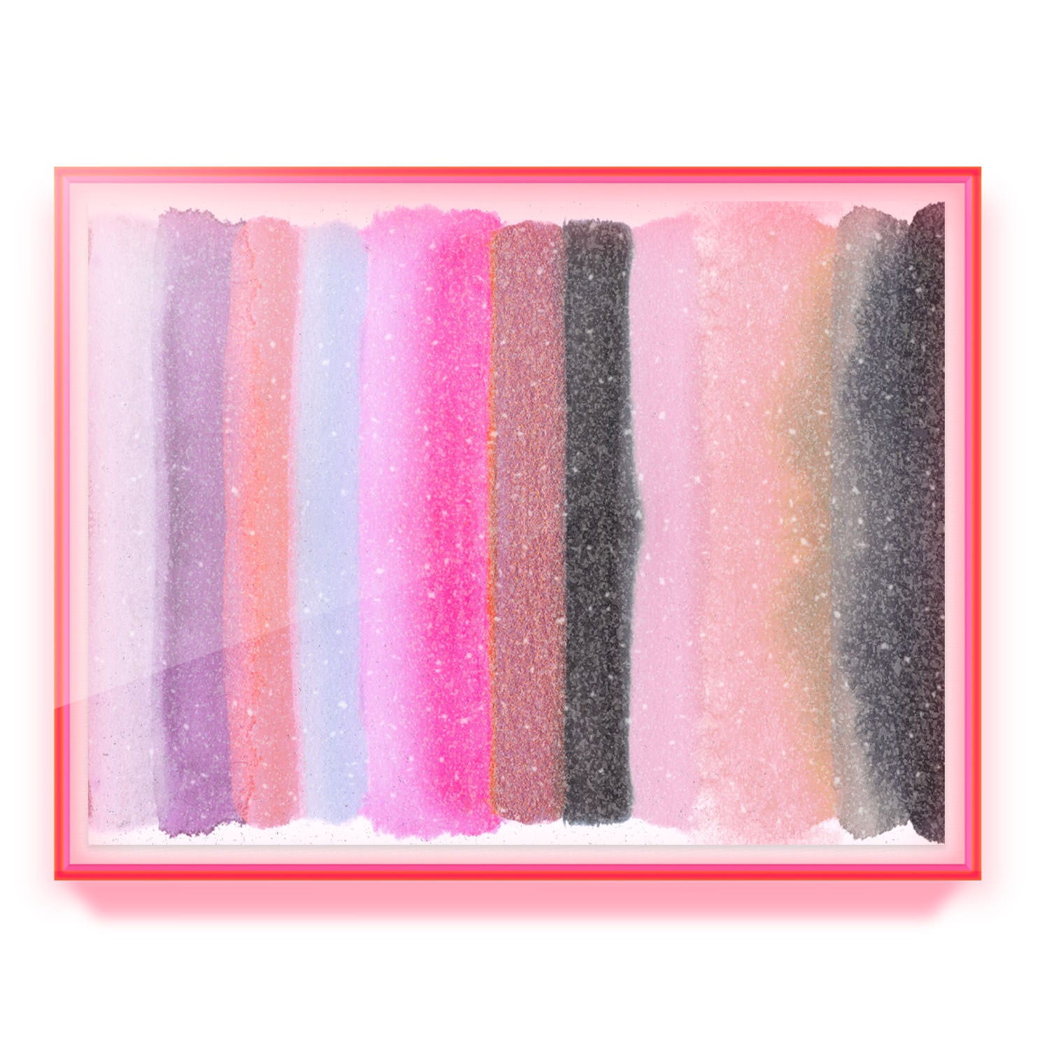 Be the Joy - Silver Pink Embellished Print