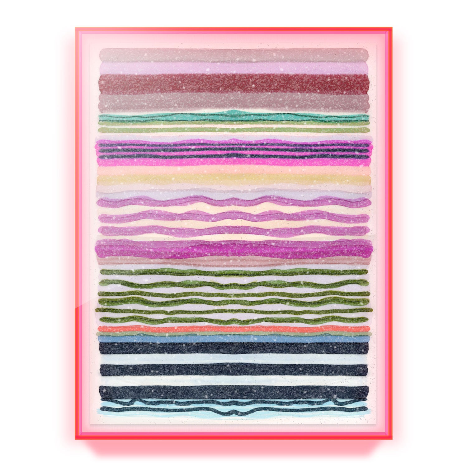 Chromatic Beat #3 Embellished Print