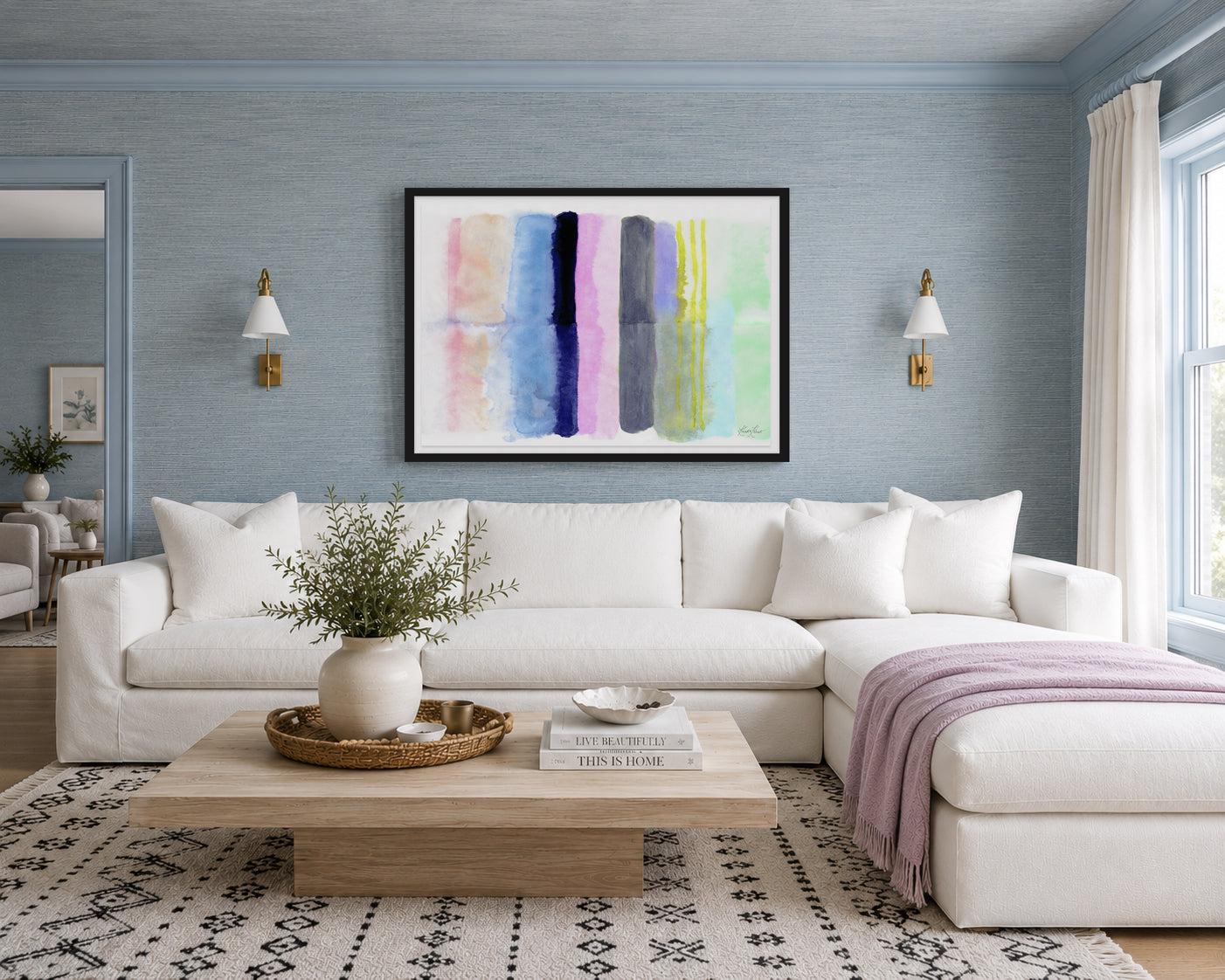 Spring Stripes #2 Framed Art Print