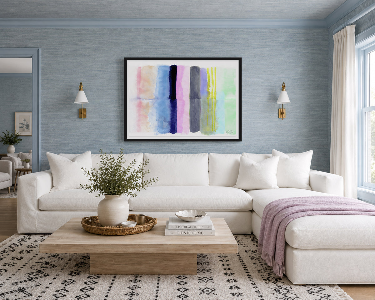 Spring Stripes #2 Framed Art Print
