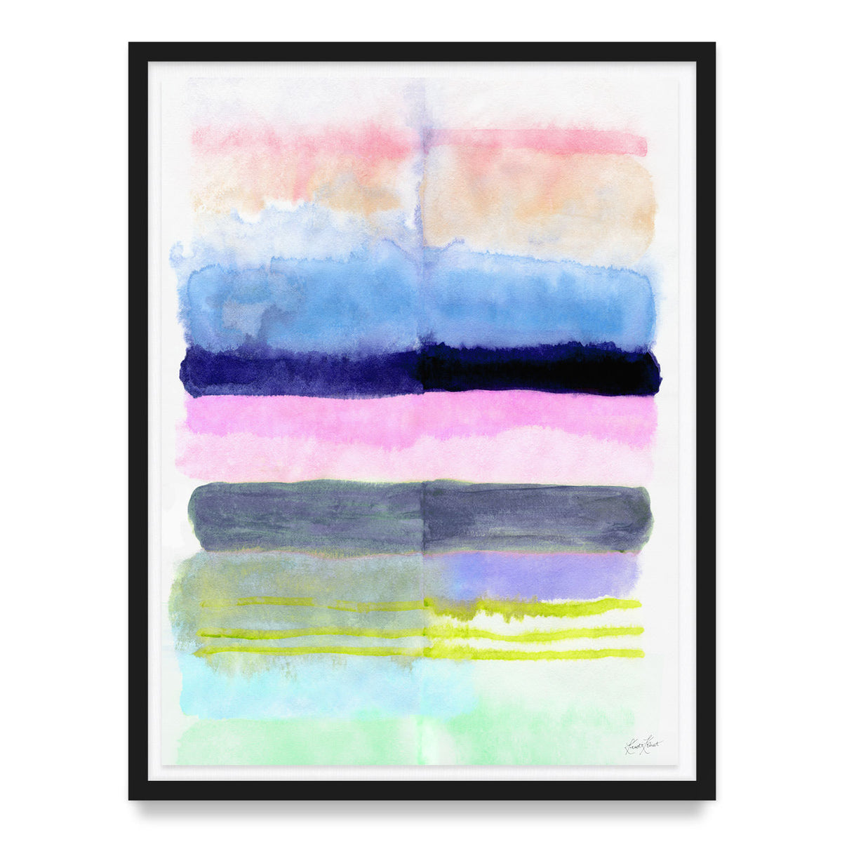 Spring Stripes #2 Framed Art Print