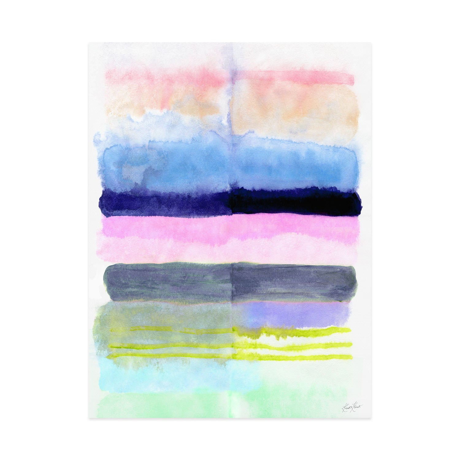 Spring Stripes #2 Framed Art Print