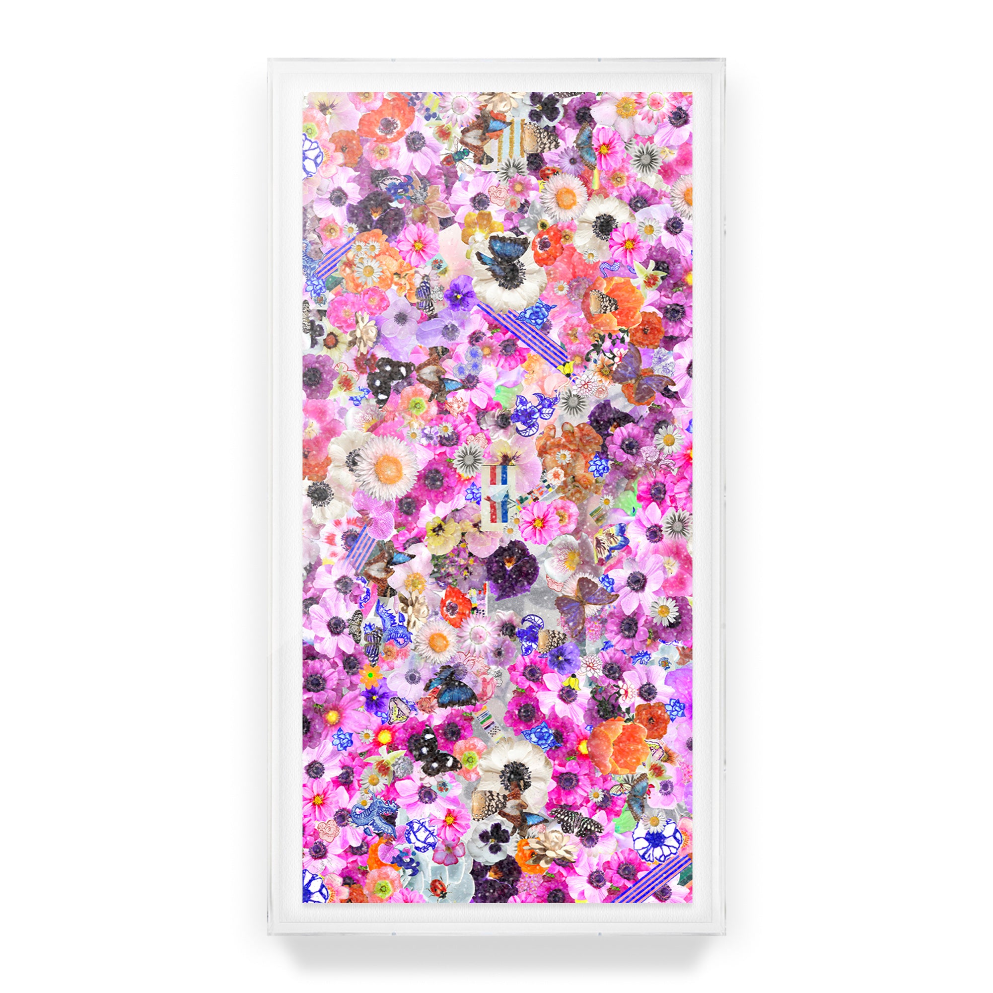 Flower Collage Embellished Print