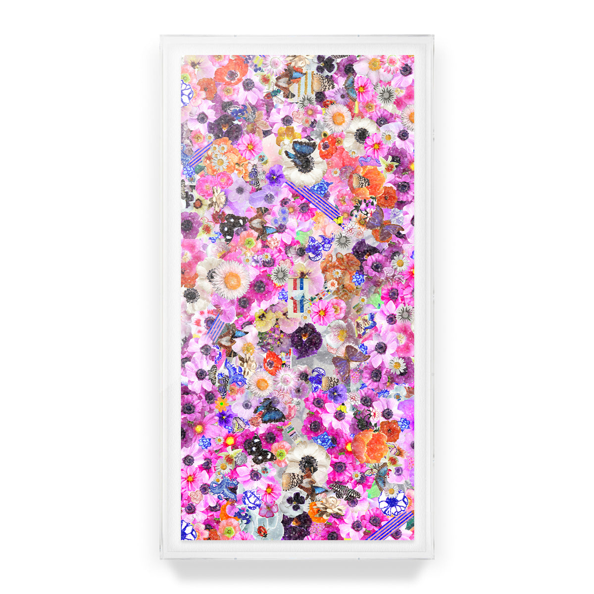 Flower Collage Embellished Print
