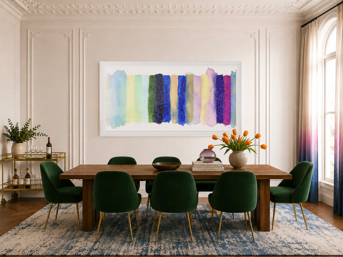 Radiant Stripe #2 Embellished Print