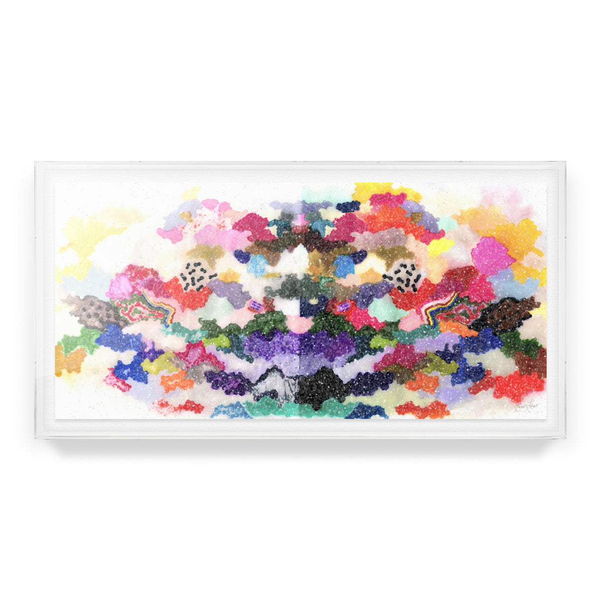 Colorful World Embellished Print