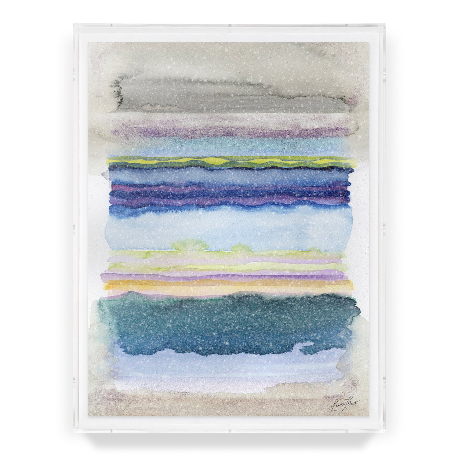Opalite Dusk Embellished Print