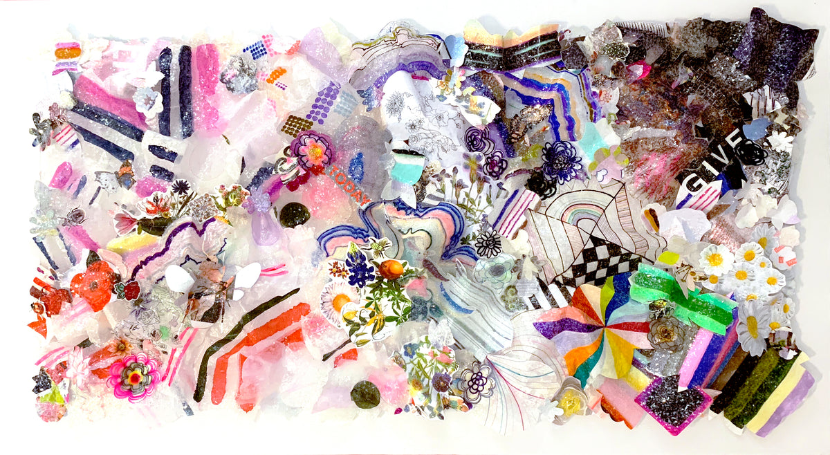 Follow Your Bliss #3 - Embellished Artwork | Original Art by artist Kristi Kohut