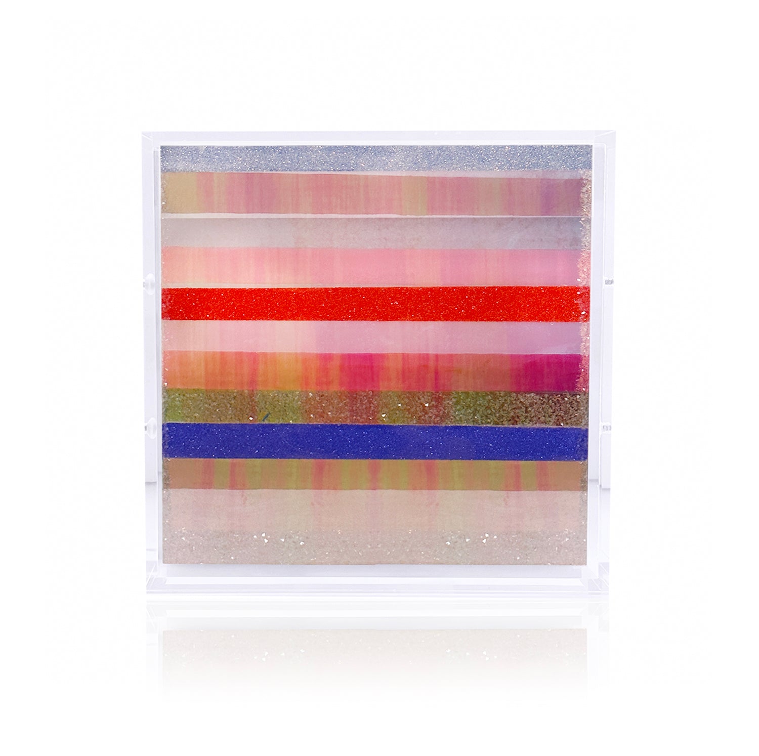 Chromatic Stripe #37 Original Artwork on Iridescent Acrylic | Original Art by artist Kristi Kohut