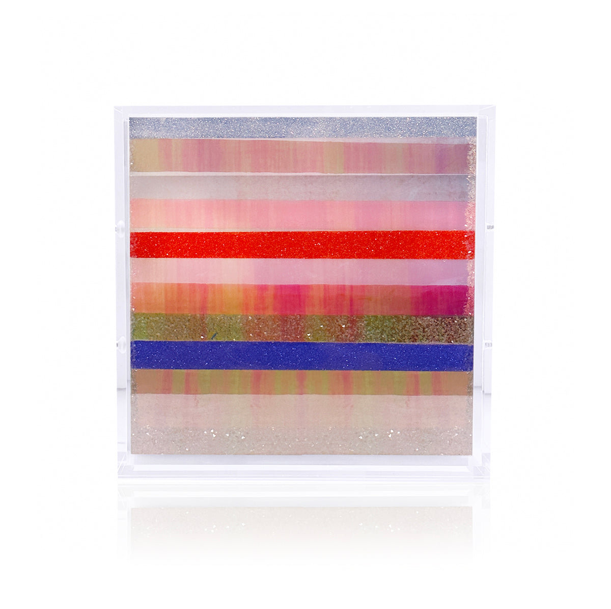 Chromatic Stripe #37 Original Artwork on Iridescent Acrylic | Original Art by artist Kristi Kohut