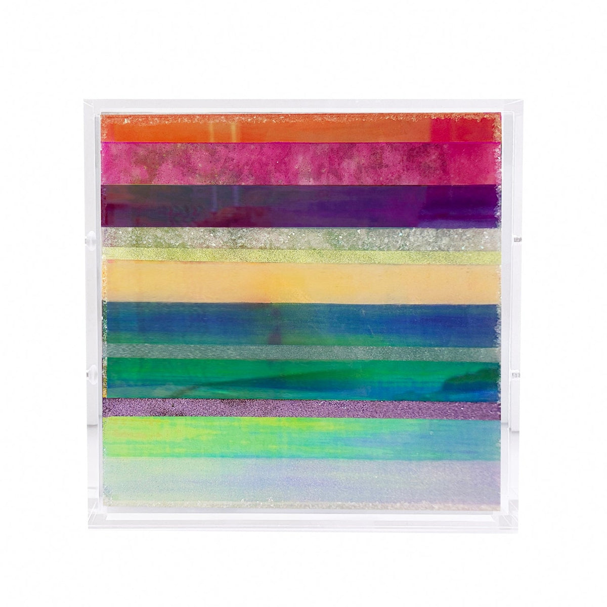 Chromatic Stripe #45 Original Artwork on Iridescent Acrylic
