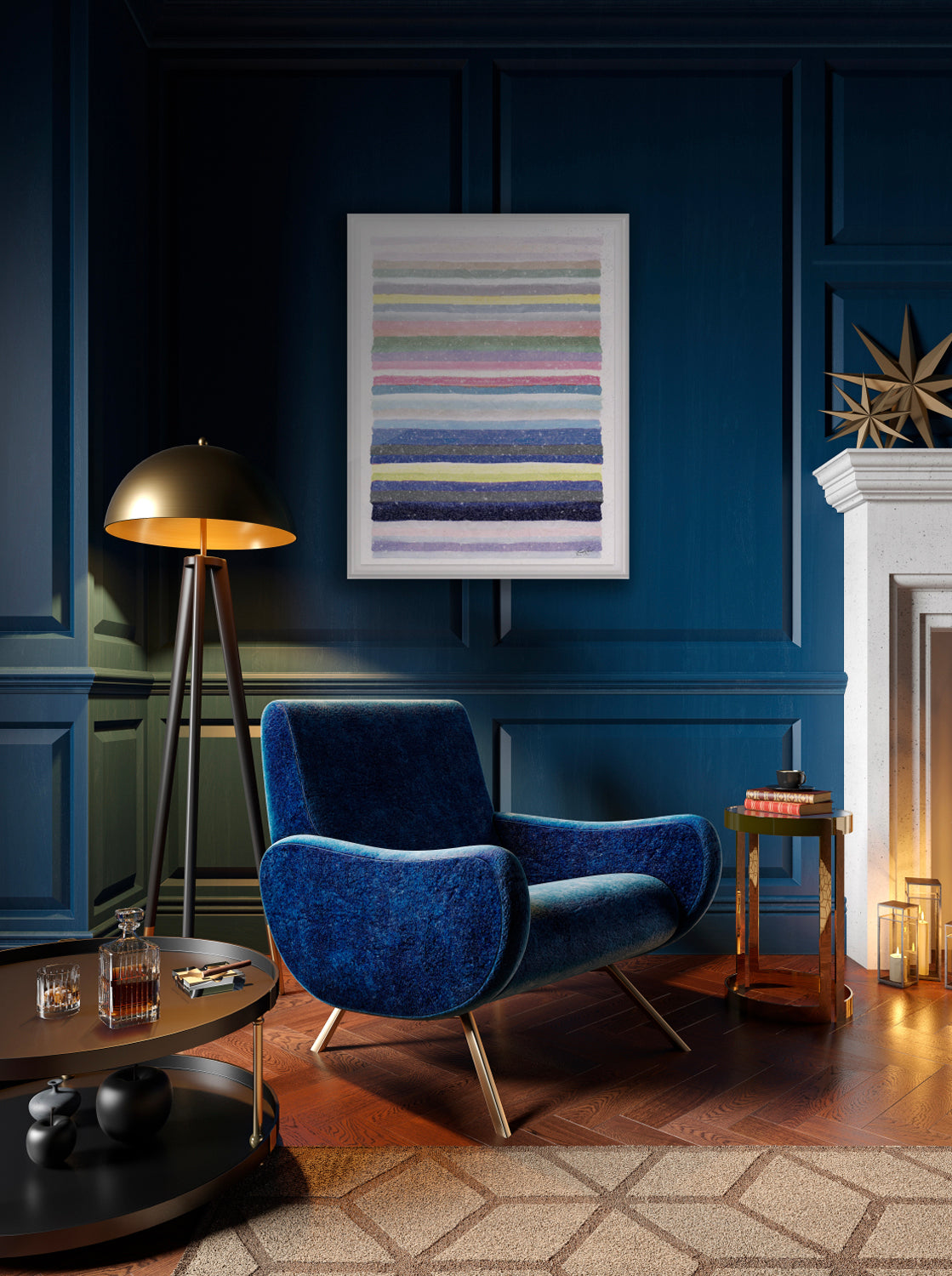 Chromatic Harmony #30 Embellished Print
