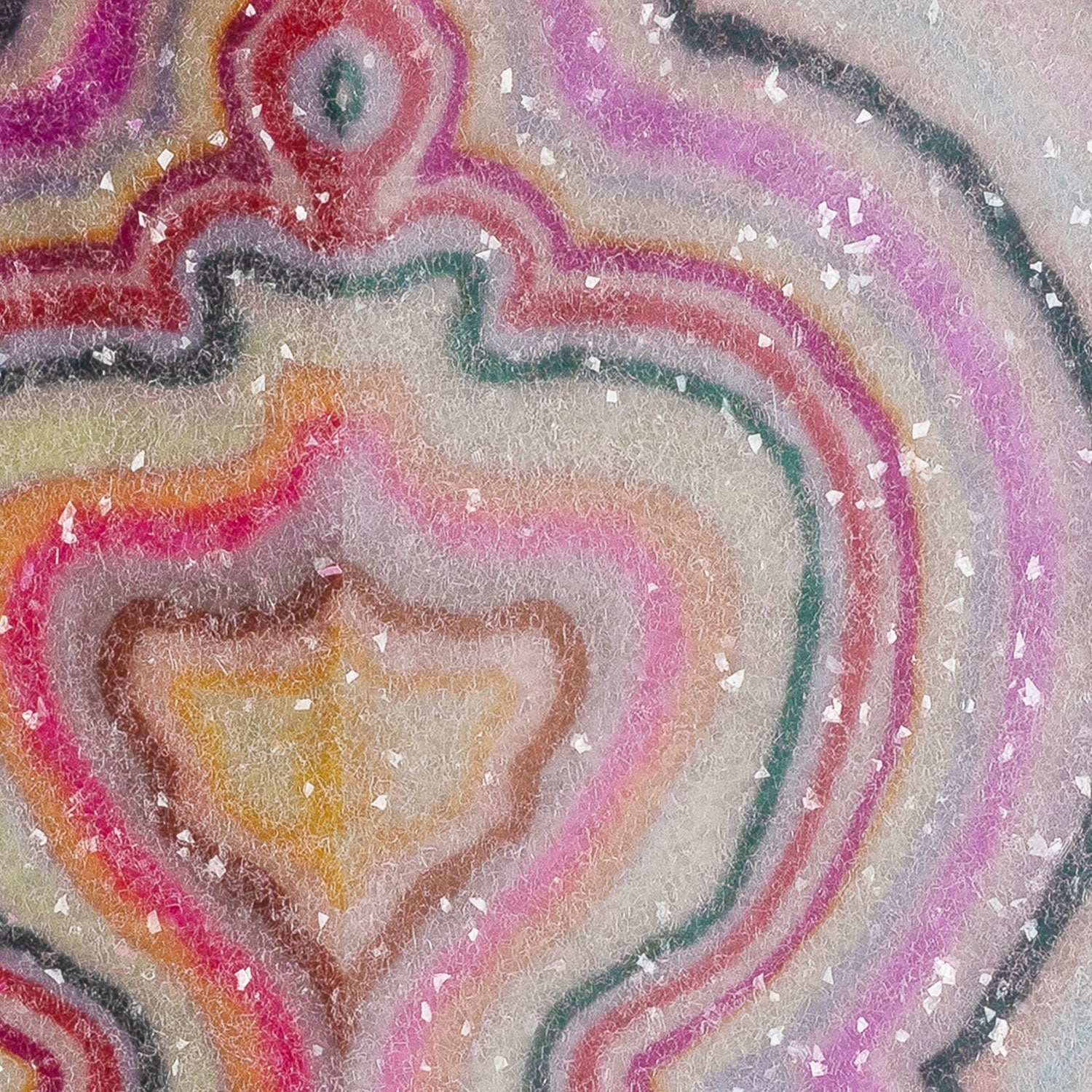 Beauty Inside Agate Embellished Print