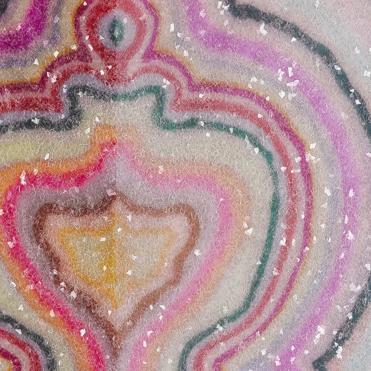 Beauty Inside Agate Embellished Print