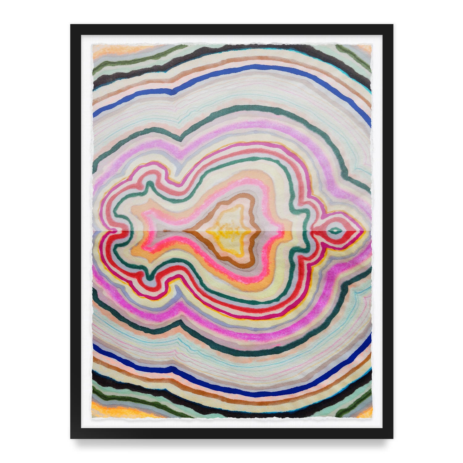 Beauty Inside Agate Framed Art Print